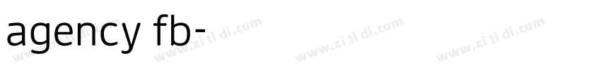 agency fb字体转换